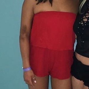 Red romper